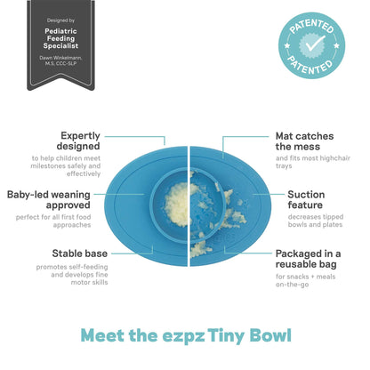 ezpz Tiny Bowl | for first foods and baby-led weaning | Canada Bowl Hip Mommies
