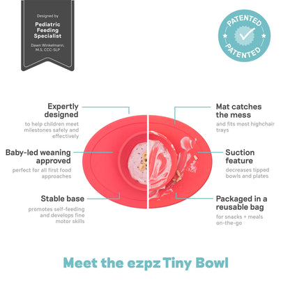 ezpz Tiny Bowl | for first foods and baby-led weaning | Canada Bowl Hip Mommies