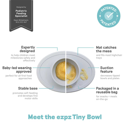 ezpz Tiny Bowl | for first foods and baby-led weaning | Canada Bowl Hip Mommies