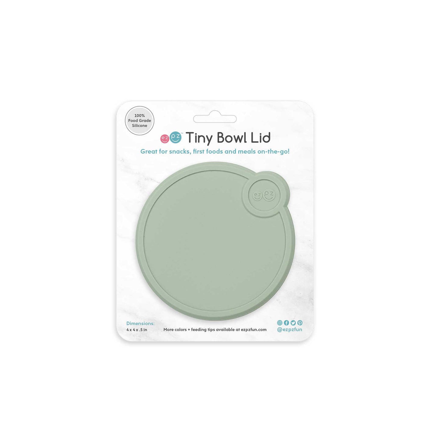 ezpz Tiny Bowl Lid | Take Snacks, Leftovers & Meals On-The-Go | Canada Lid Hip Mommies