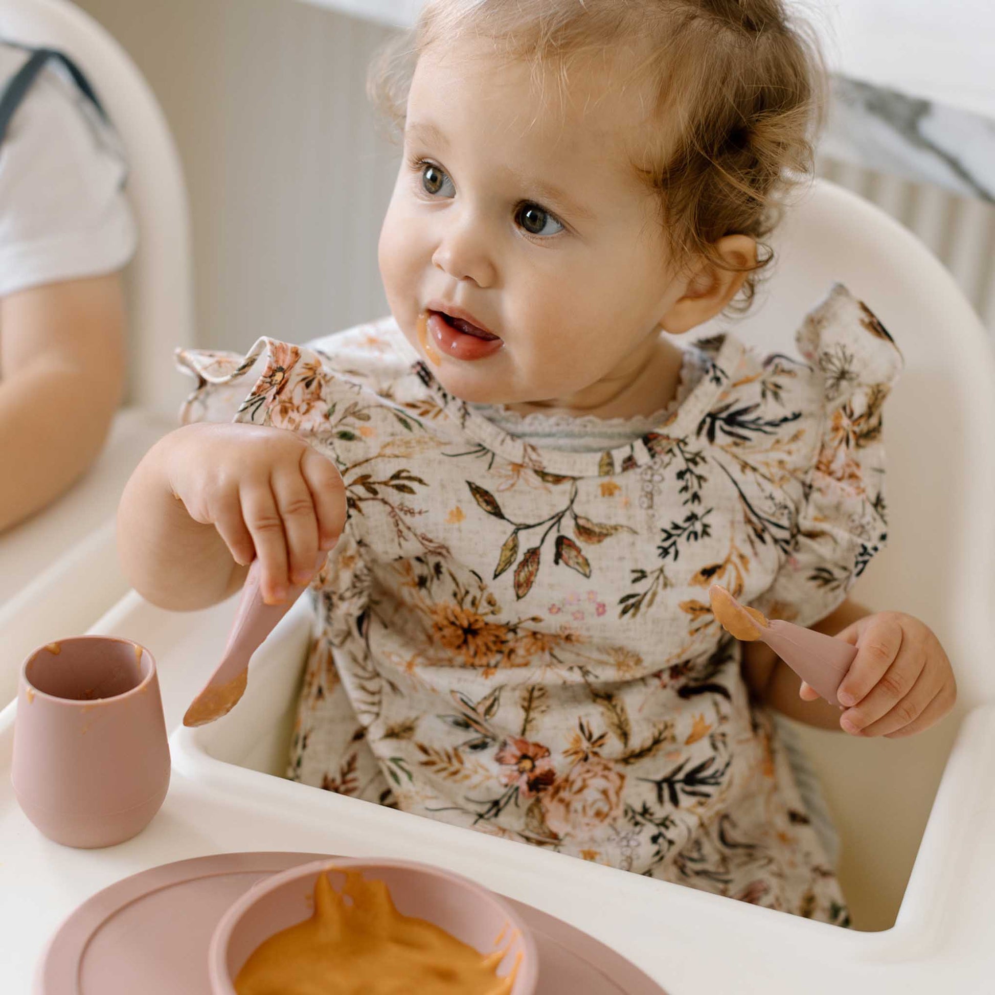 ezpz Tiny Cup | Baby-led, Soft Silicone | Infant Open Cup | Canada Feeding Hip Mommies