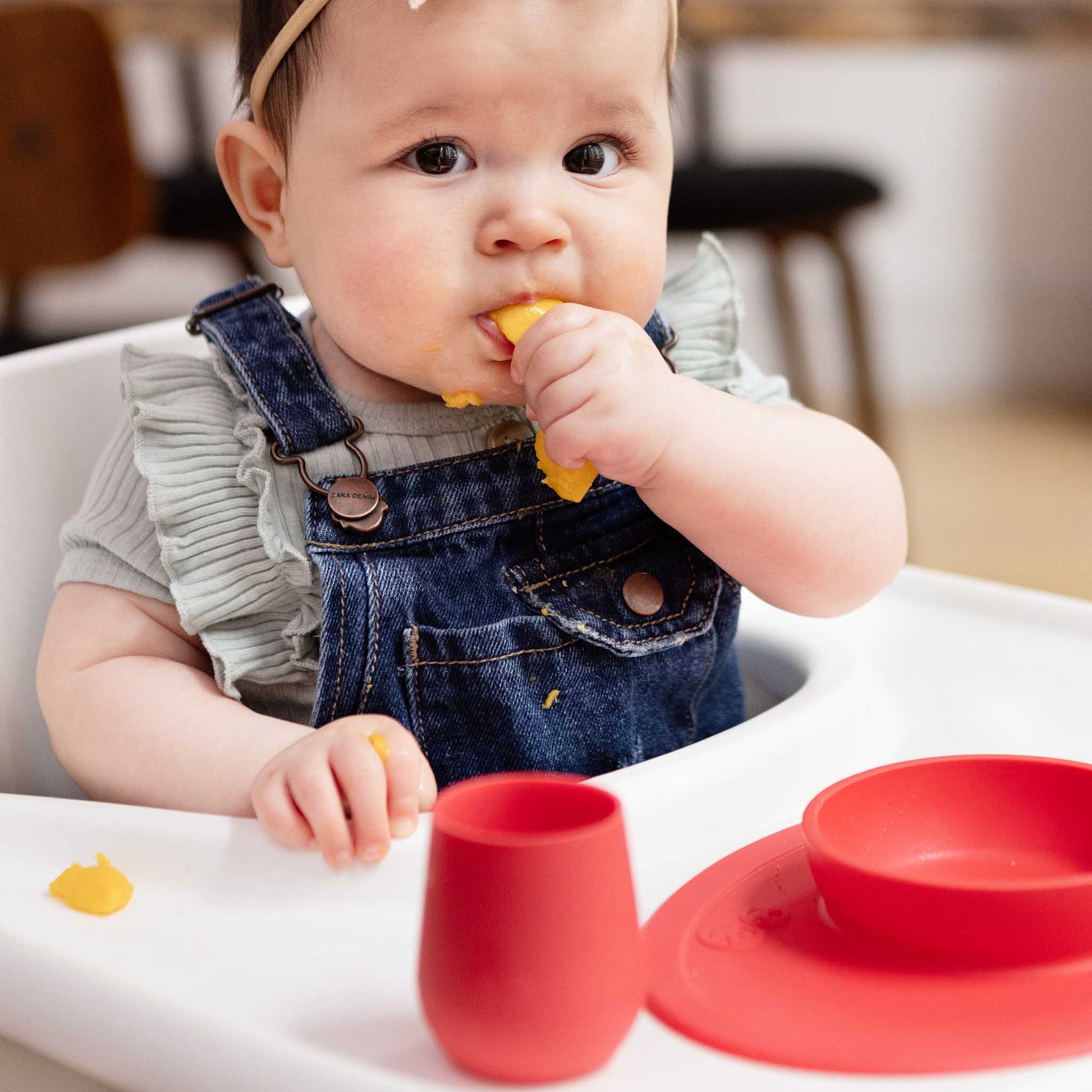 ezpz Tiny Cup | Baby-led, Soft Silicone | Infant Open Cup | Canada Feeding Hip Mommies