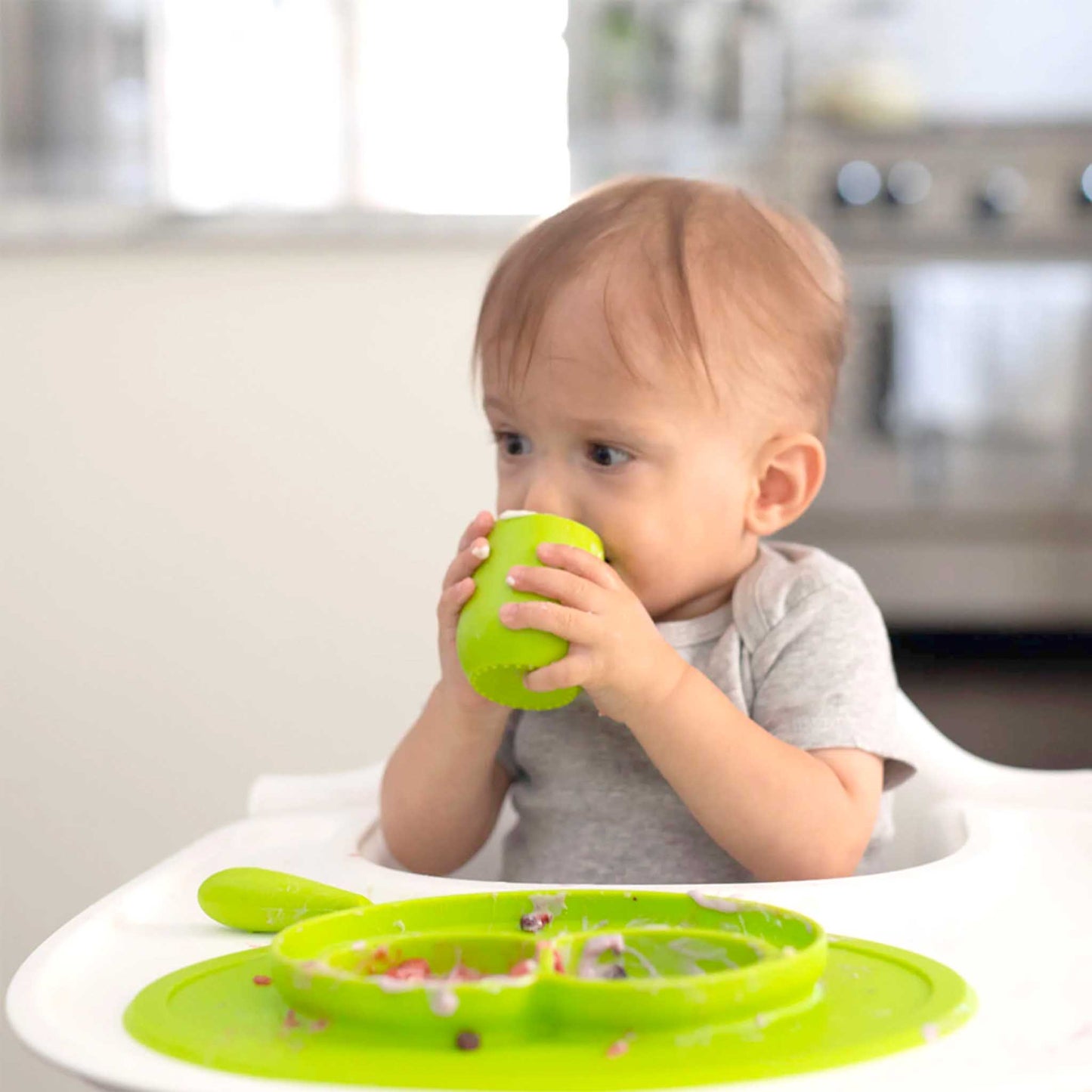 ezpz Tiny Cup | Baby-led, Soft Silicone | Infant Open Cup | Canada Feeding Hip Mommies