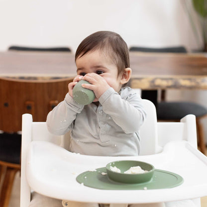 ezpz Tiny Cup | Baby-led, Soft Silicone | Infant Open Cup | Canada Feeding Hip Mommies