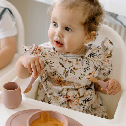 ezpz Developmental Utensil Set | Baby Spoons, Forks & Knife | Canada Baby Shower Gift Hip Mommies