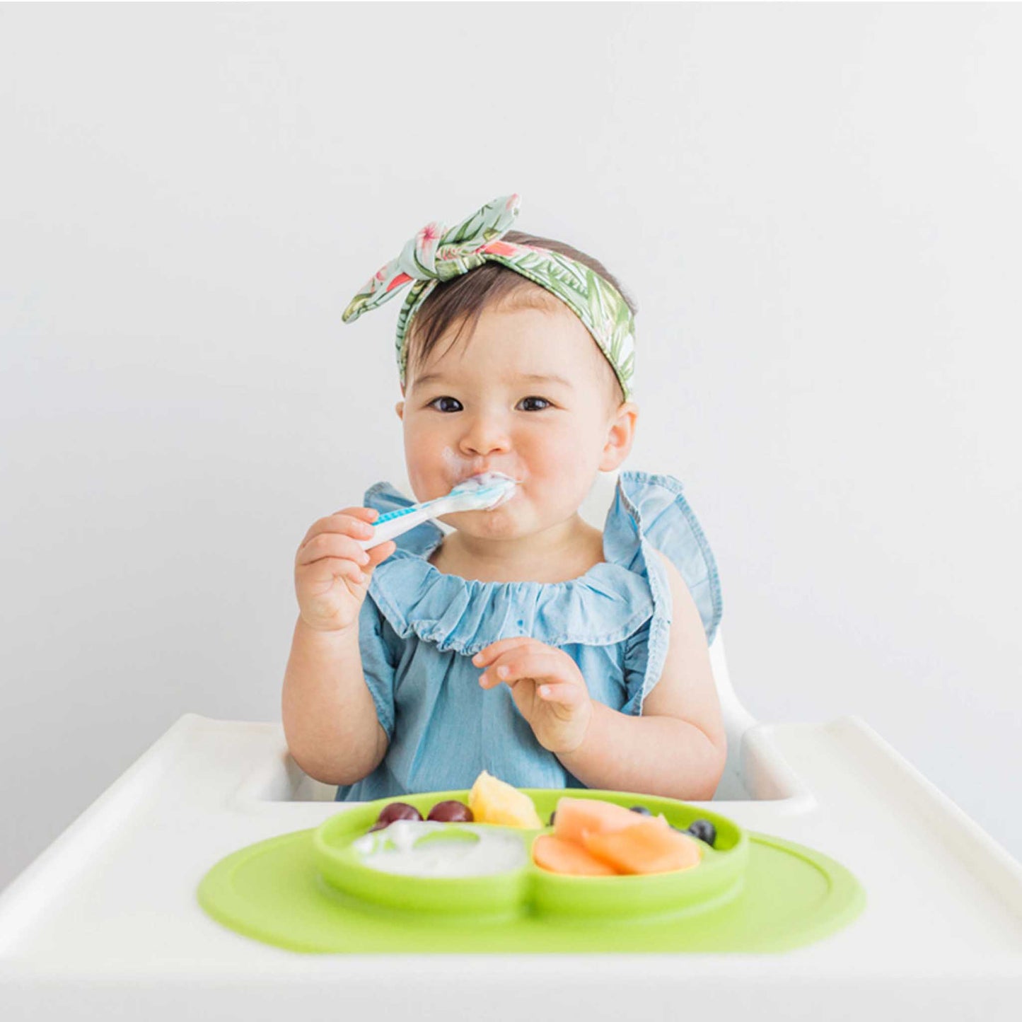 ezpz Mini Mat | Silicone Plate + Placemat for Toddlers | Canada Feeding Hip Mommies