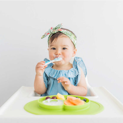 ezpz Mini Mat | Silicone Plate + Placemat for Toddlers | Canada Feeding Hip Mommies