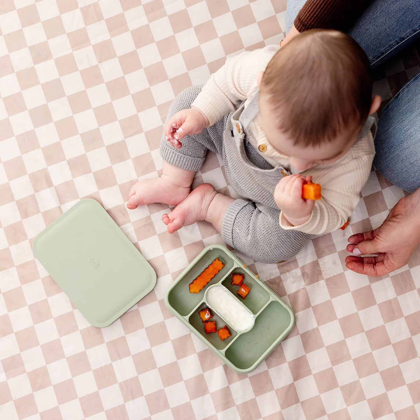 ezpz Baby-Led Weaning Travel Box | Feeding & Storage for Babies Feeding Hip Mommies