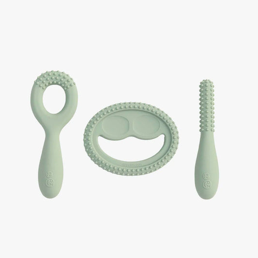 ezpz Oral Development Tools (3-pack) in Sage Hip Mommies