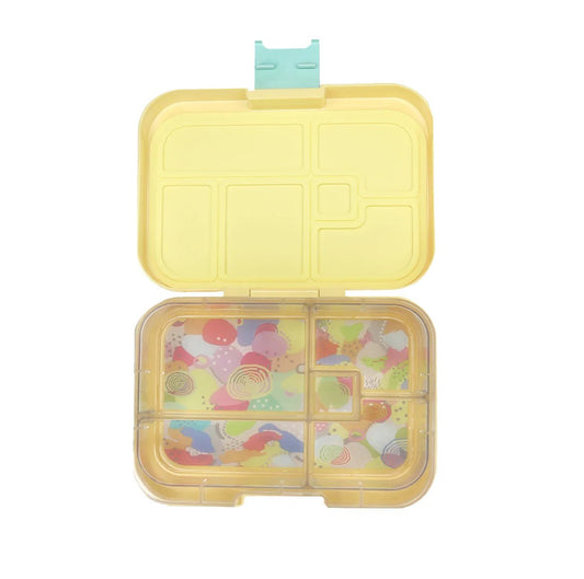 Munchbox Midi  5-compartment Lunchbox in Yellow Lemonade Hip Mommies