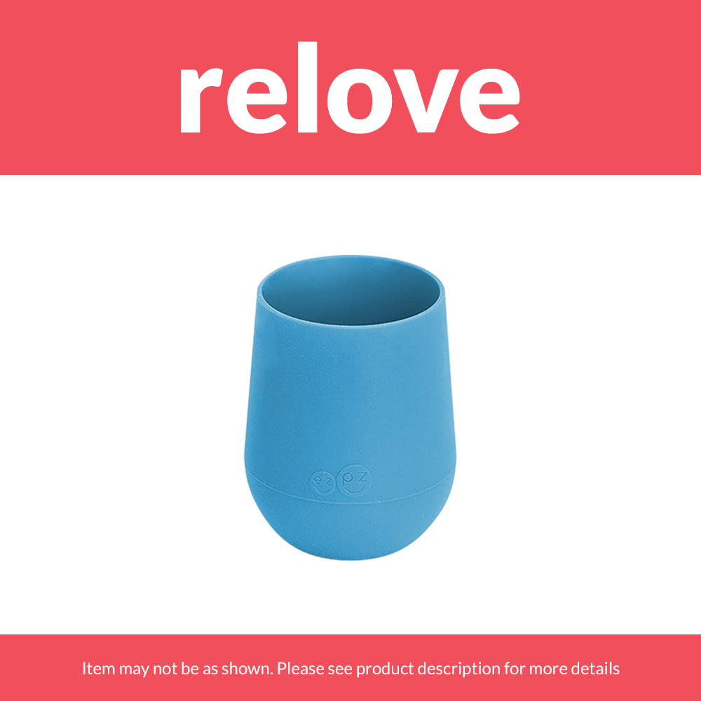 relove ezpz Mini Cup Blue Hip Mommies