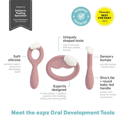 ezpz Oral Development Tools| Pre-Feeding Skills, Baby-Led  | Canada Pacifiers and Teethers Hip Mommies