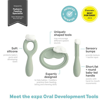 ezpz Oral Development Tools| Pre-Feeding Skills, Baby-Led  | Canada Pacifiers and Teethers Hip Mommies