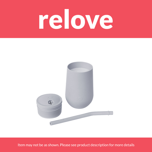 relove ezpz Happy Cup + Straw System in Pewter