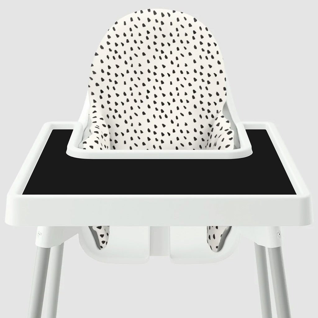 CLEARANCE Canada | Yeah Baby Goods High Chair Cover Black Painted Dots Highchair Accessory Hip Mommies